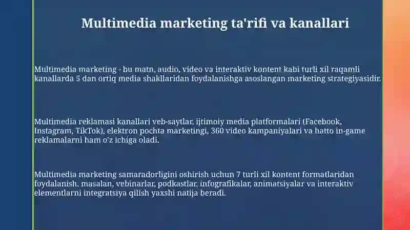 Marketing va reklamada multimedia 3