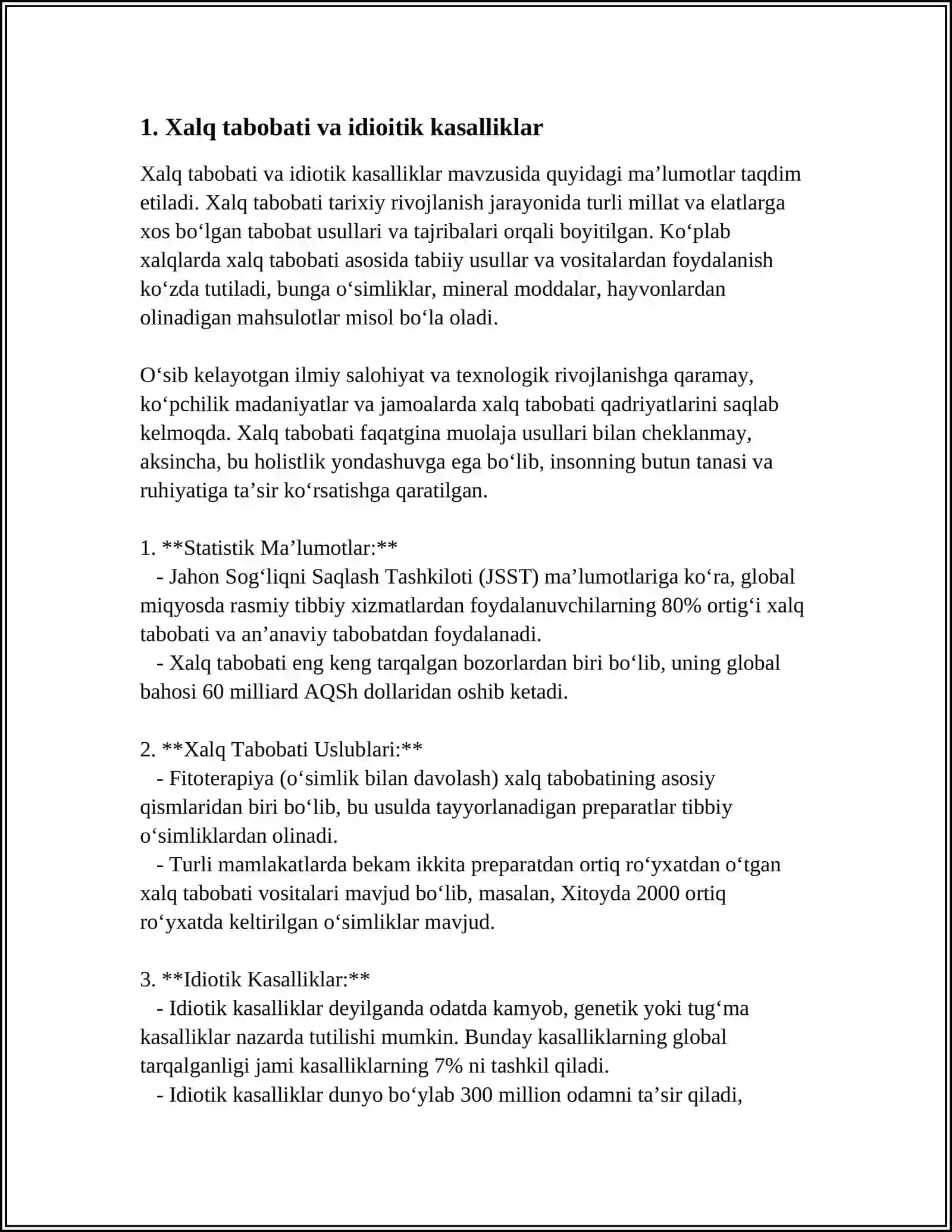 IDIOPATIK KASALLIKLARNI DAVOLASH USULLARI 3