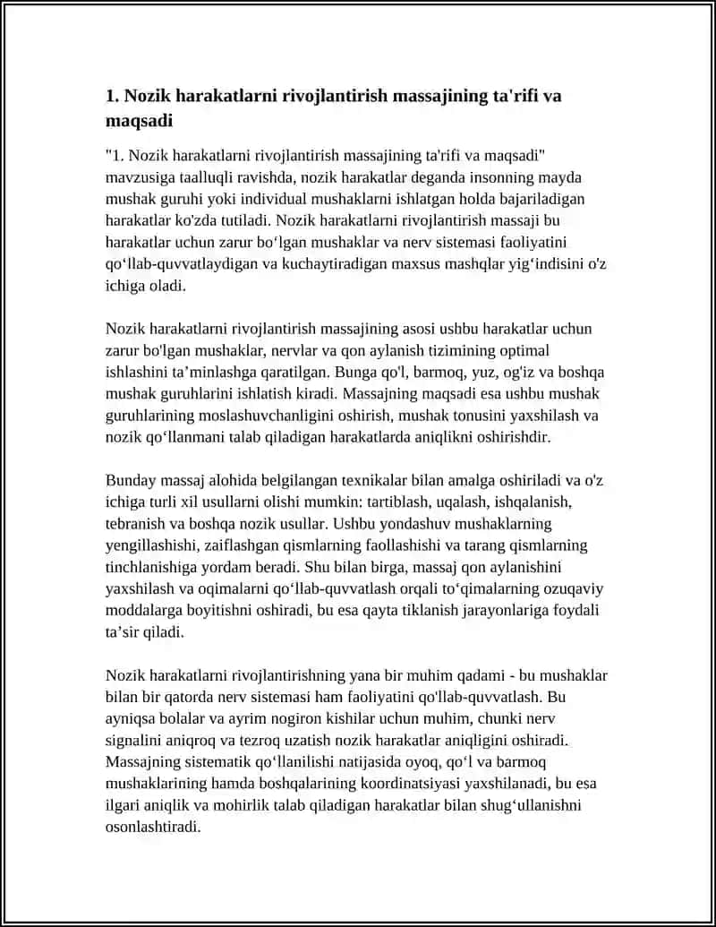 NOZIK HARAKATLARNI RIVOJLANTIRISH MASSAJ 3