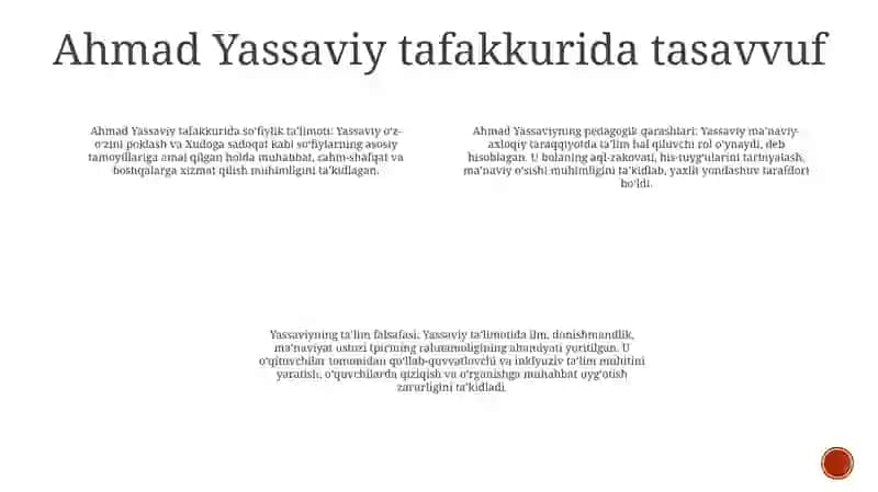 Ahmad Yassaviyning Pedagogik Qarashlari 3
