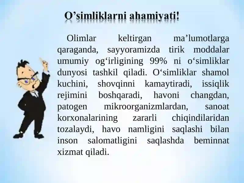 Botanika fanining maqsadi, vazifasi 3