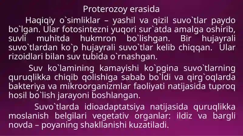 O`simliklar filogenezi 3