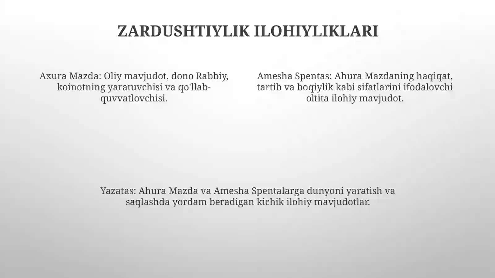 Zardushtiylikning Teologik Tizimi VaDiniyMarosimlari 3