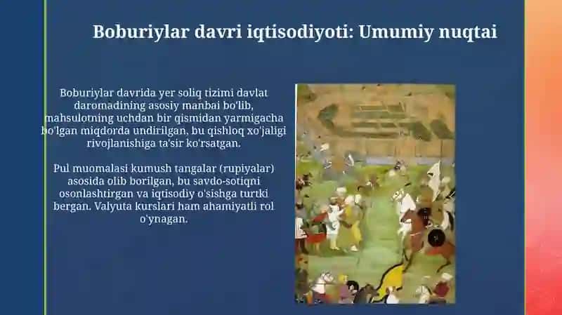 Bobur davri iqtisodiyoti 3