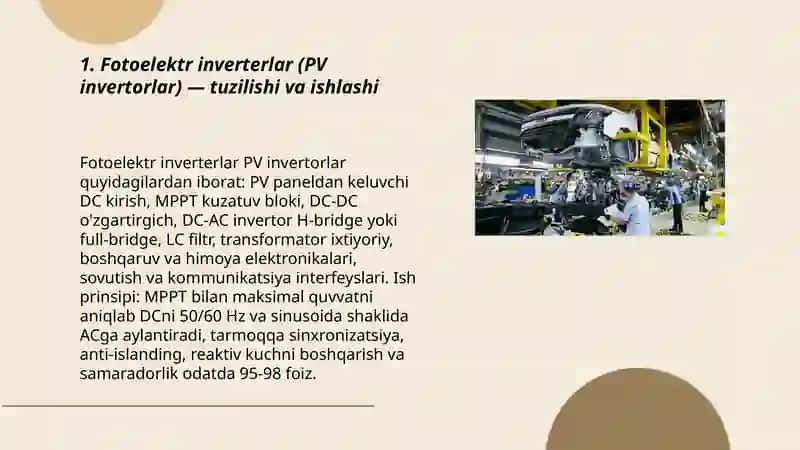 Elektr jihozlari yangi zamonaviy turlarining tuzilishi va ishlashi 3