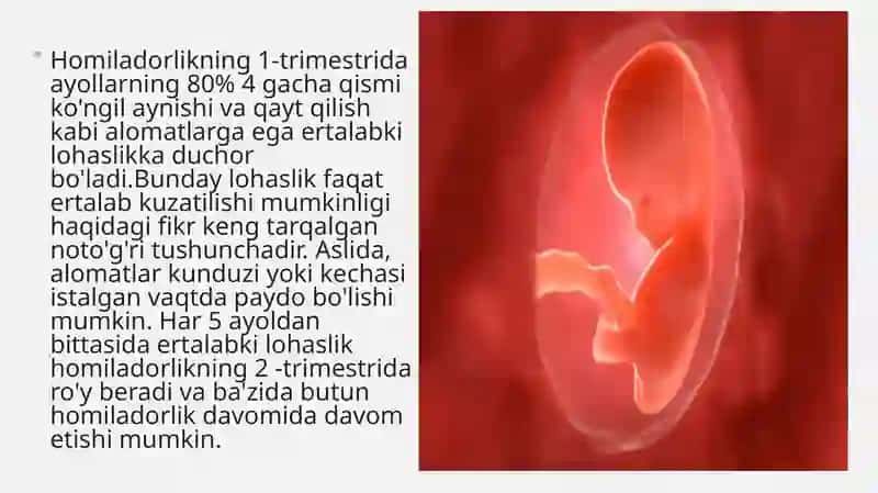 Xomiladorlik davri trimestrlarining psixologik xususiyatlari. 3