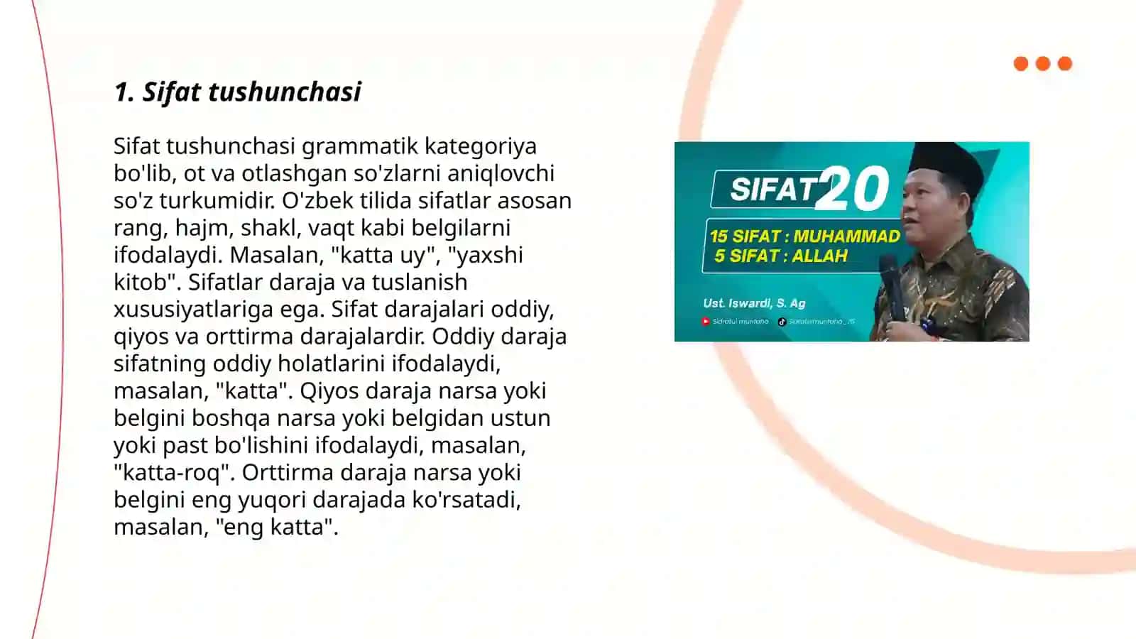 Sifat soʻz turkumi 3