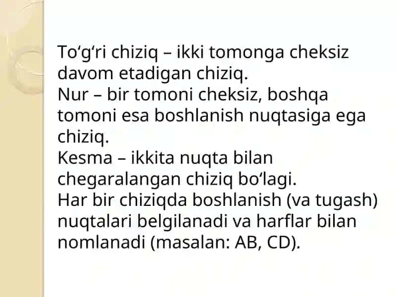 To'g'ri chiziqlarning kesishish nuqtasi va uni topish usullari 3