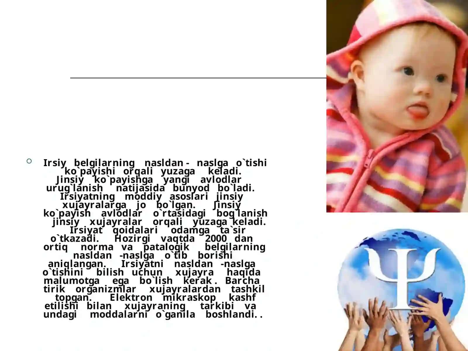 Irsiyat va irsiy kasalliklar 3