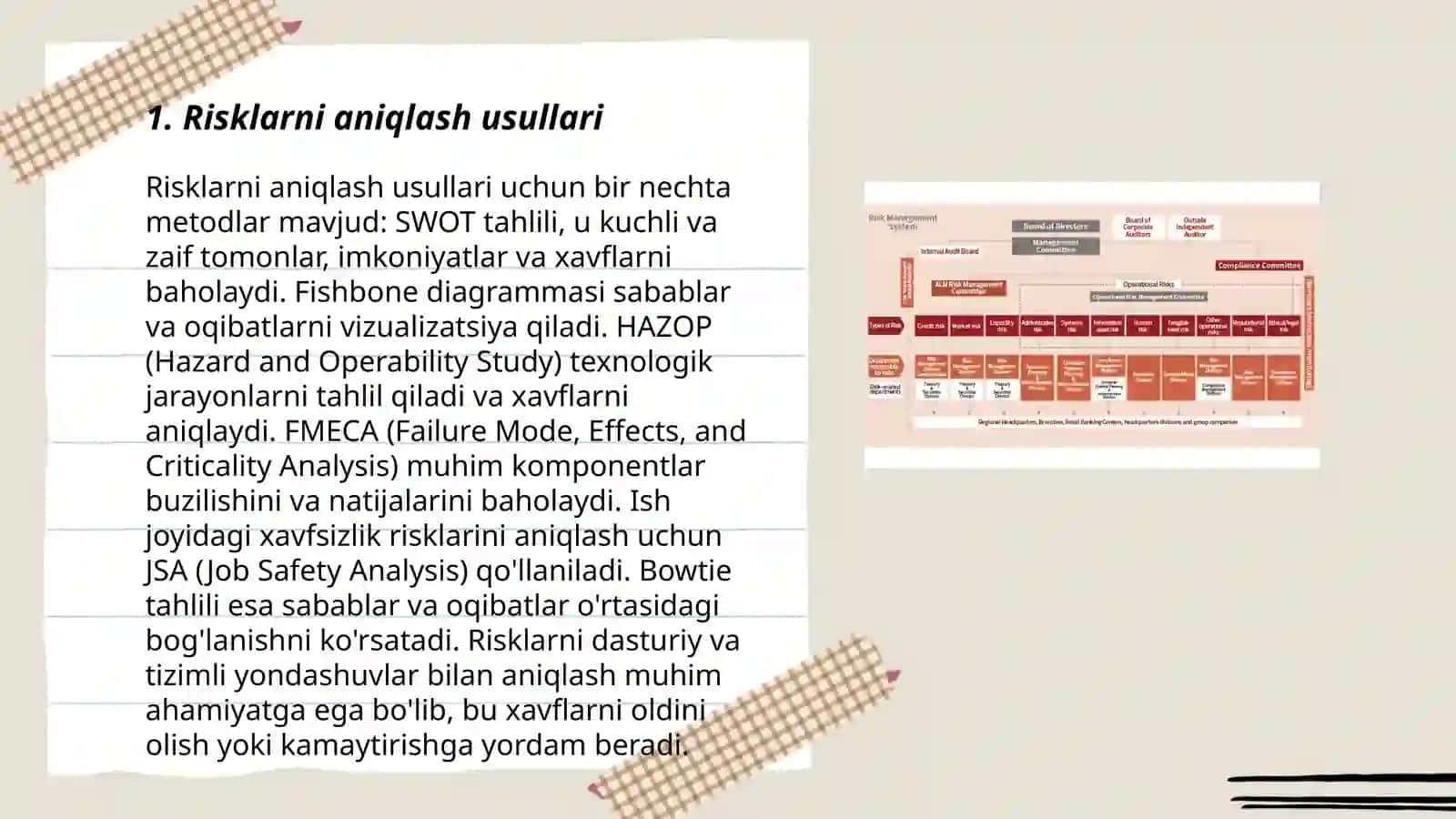 Riskni boshqarish dasturini ishlab chiqish 3