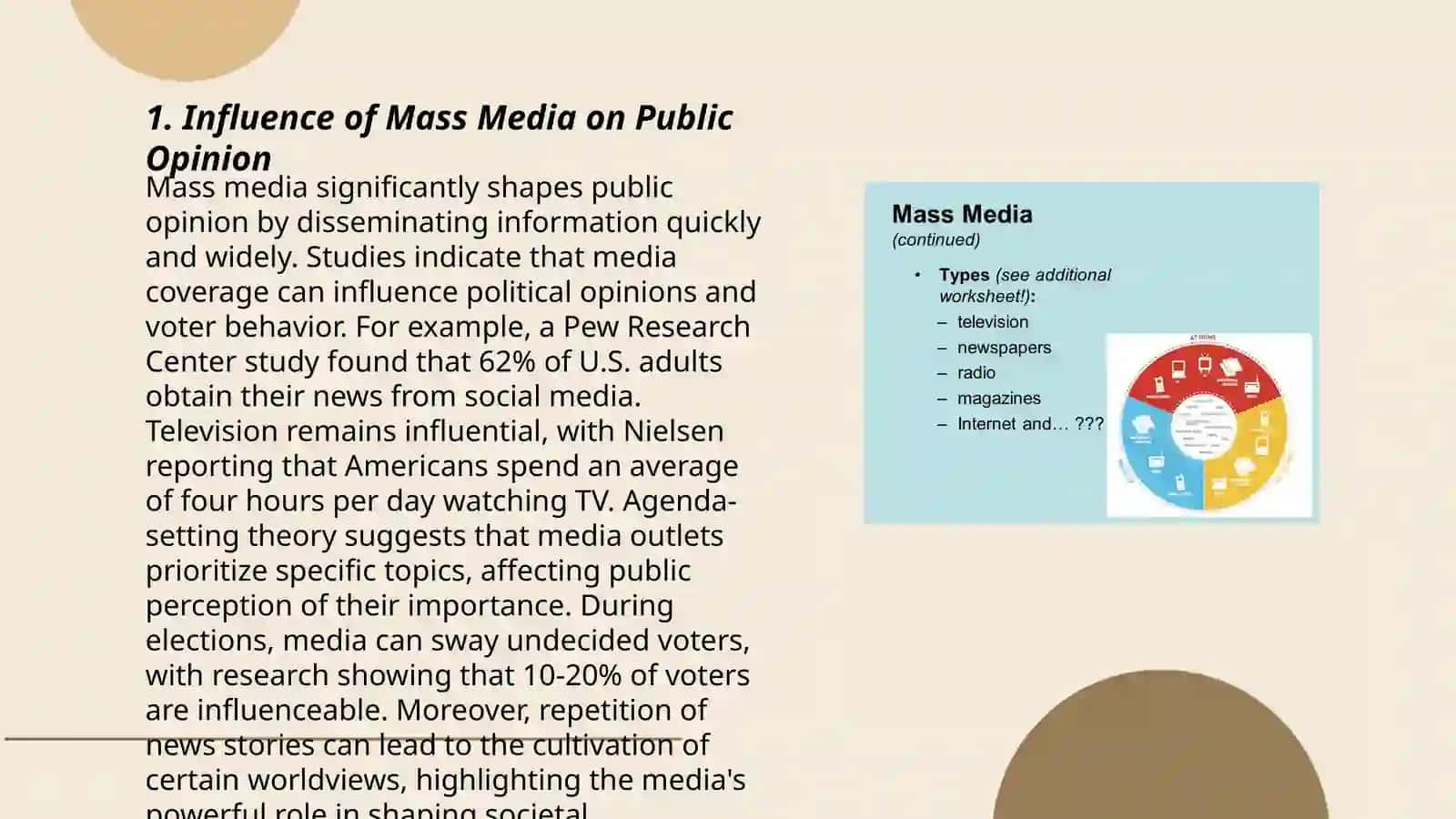 The role of Mass media Abdunazarova Dinara 3