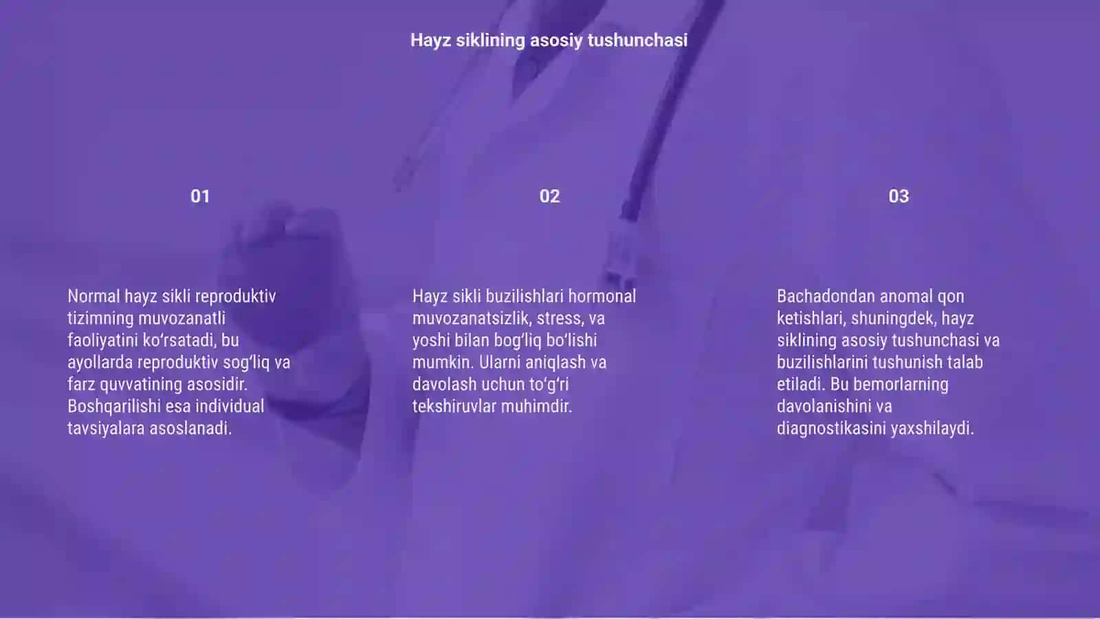 Hayz sikli va uni boshqarilishi 3