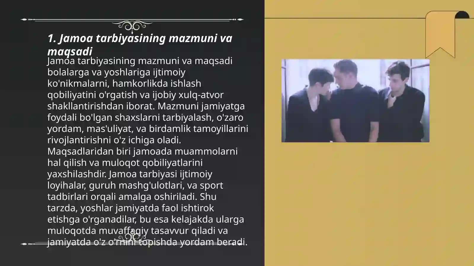 Jamoa tarbiya obyekti va subyekti 3