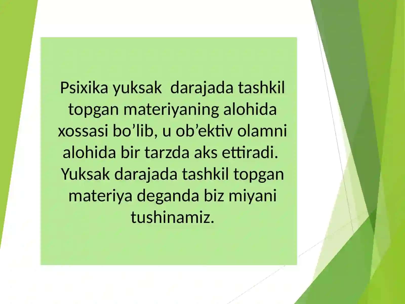 Psixika va Ong 3