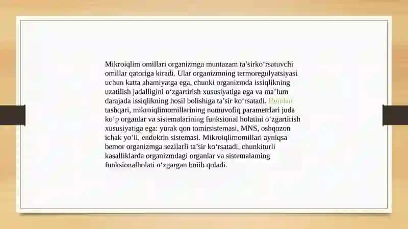 Kasalxonadamikroiqlimninggigiyenikahamiyati 3