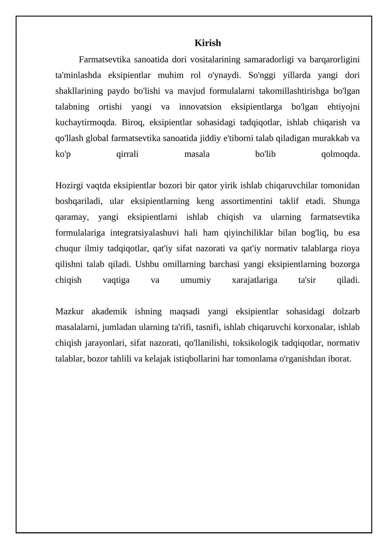 Farmatsevtika sanoati eksipientlar 3