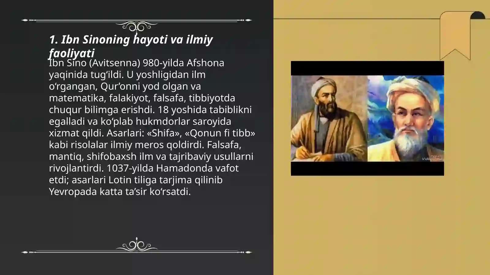 Ibn Sino va rumiy hayoti va ijodi 3
