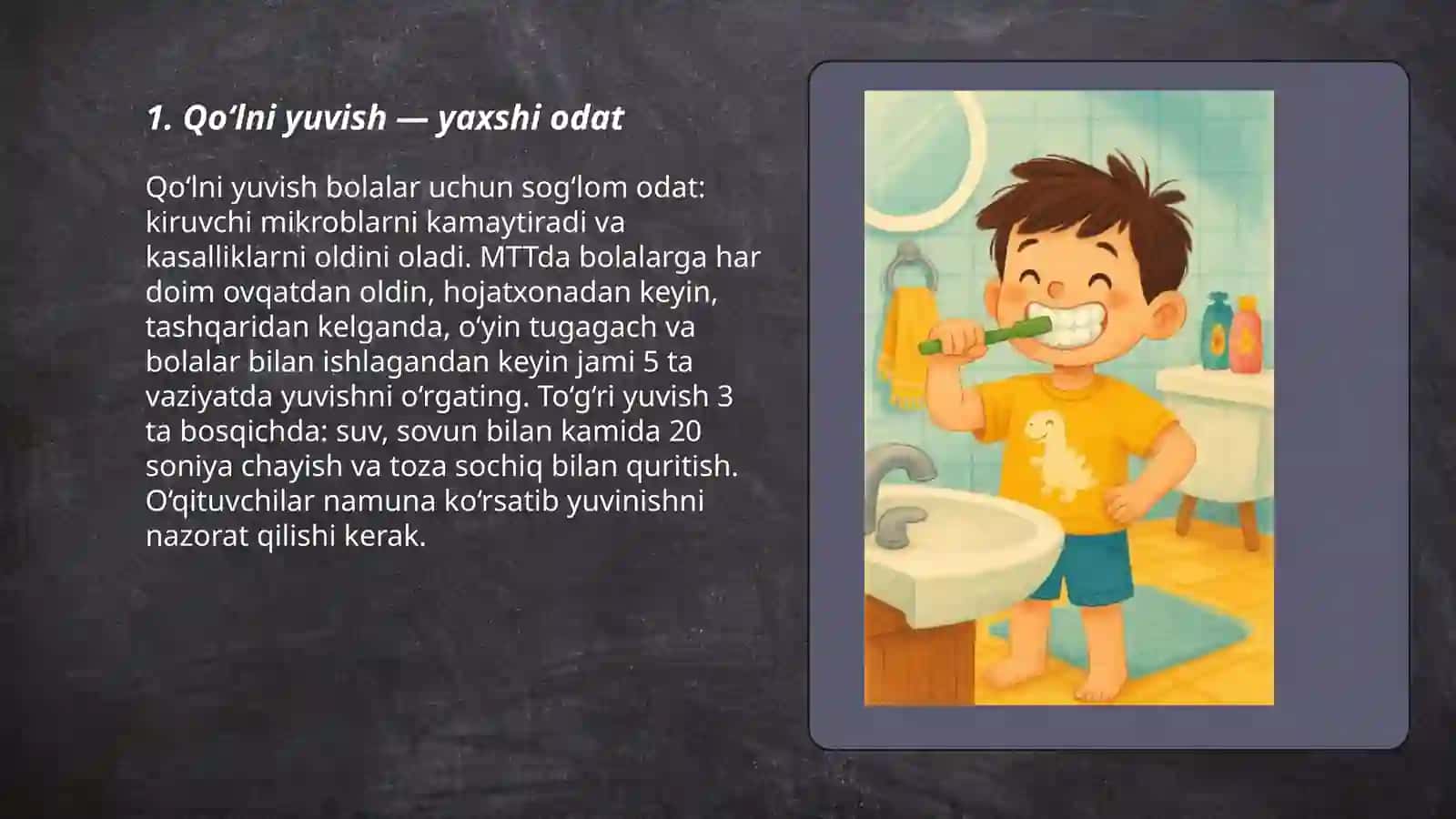 Qo‘lni yuvish — yaxshi odat 3