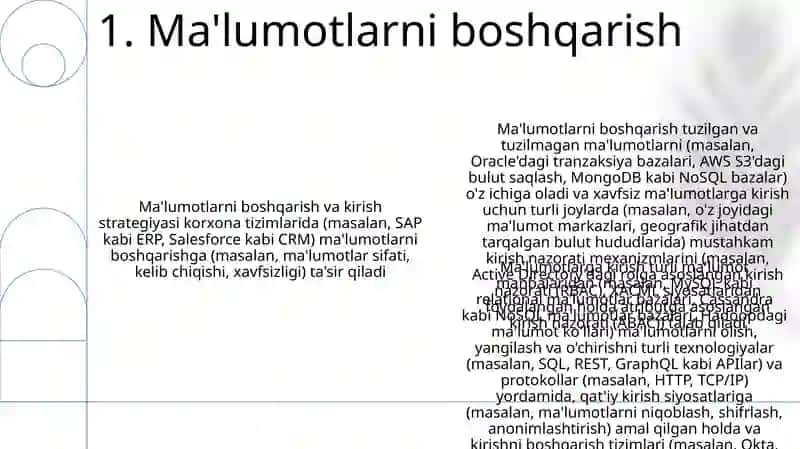 Ma'lumotlarni boshqarish 3