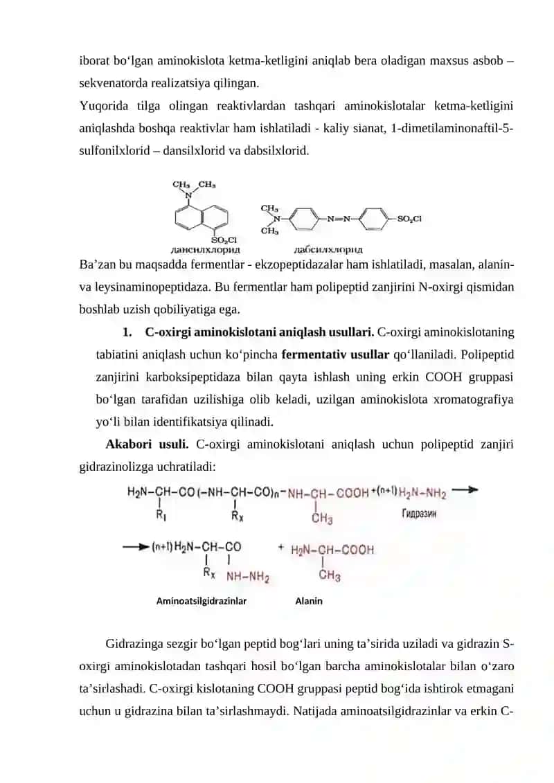 N-OXIRGI AMINOKISLOTANI ANIQLASH USULLARI 3