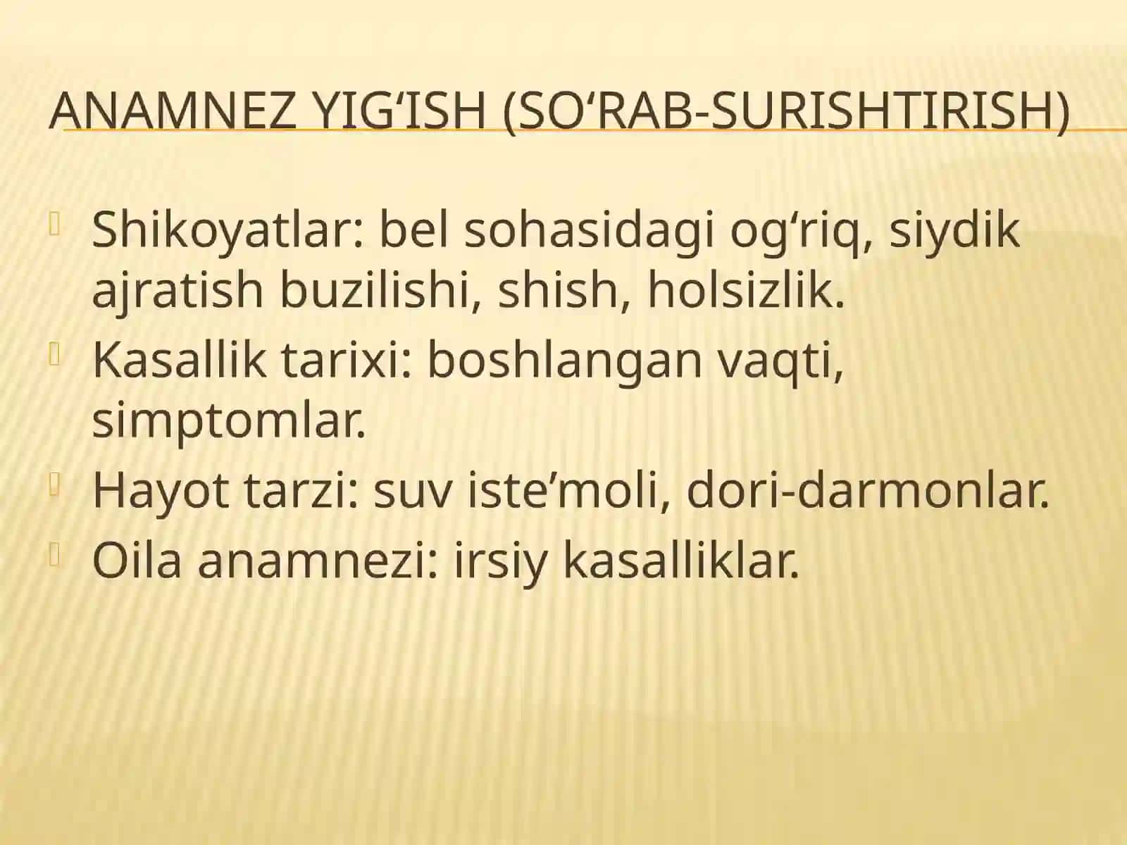 Buyrak kasalliklari bilan kasallangan bemorlarni tekshirish 3