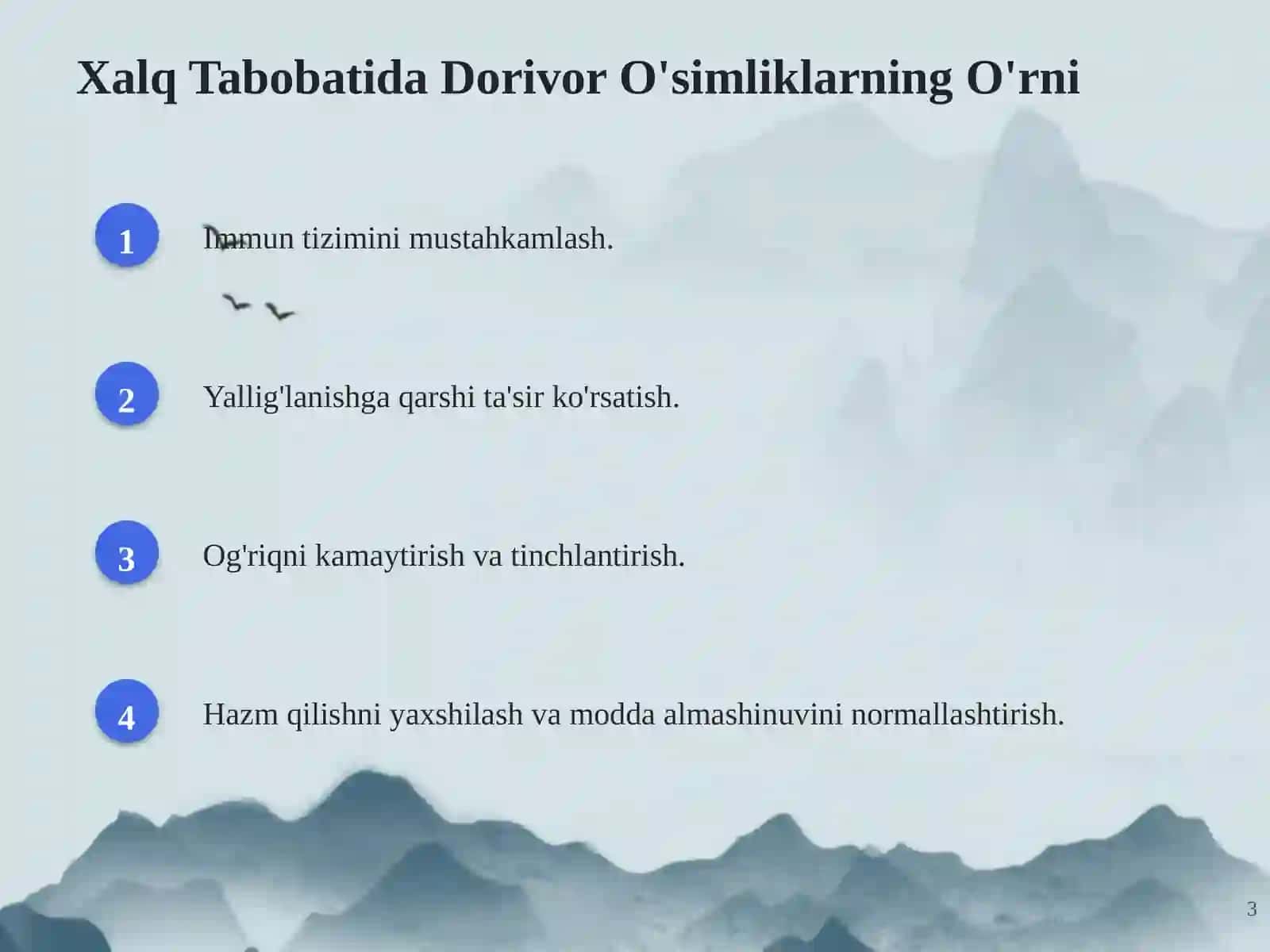 Dorivor O'simliklar: Umumiy Ma'lumot 3