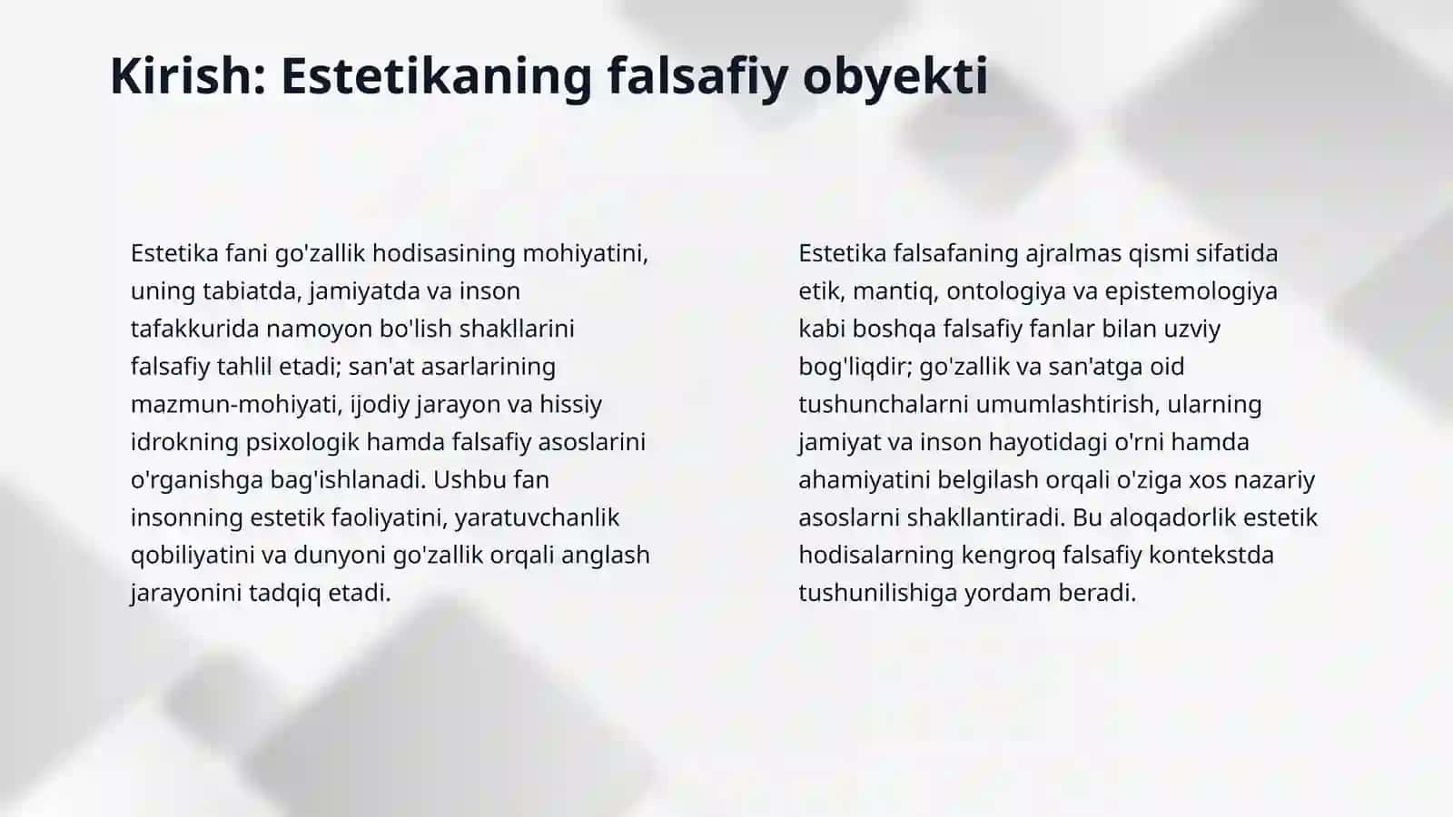 Estetik falsafasi 3