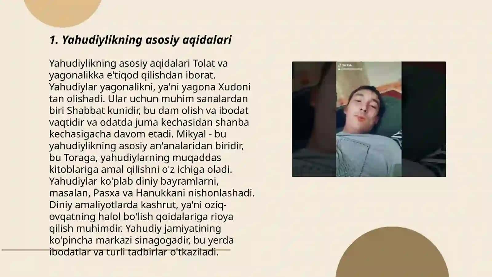Yahudiylik ta'limoti, an'ana va marosimlari 3