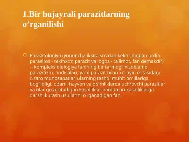 Kasallik qo’zg’atuvchi bir hujayralilar 3