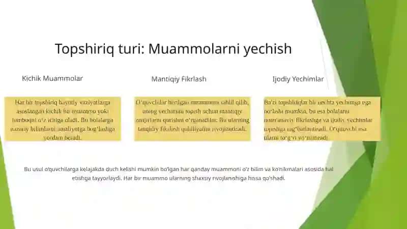 "Kashfiyotchi bobolar" matniga mantiqiy topshiriqlar to'plami 3