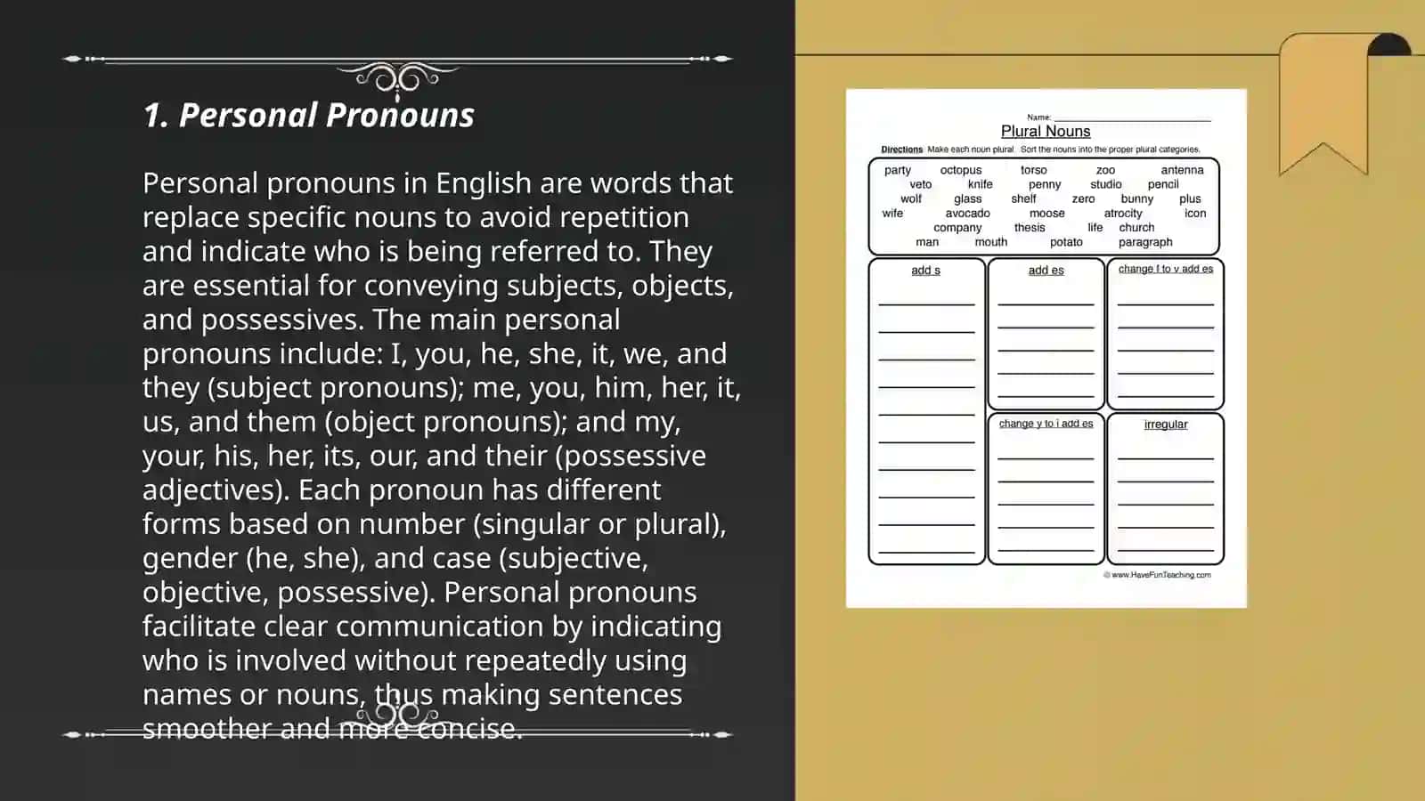 Types of Pronoun 3