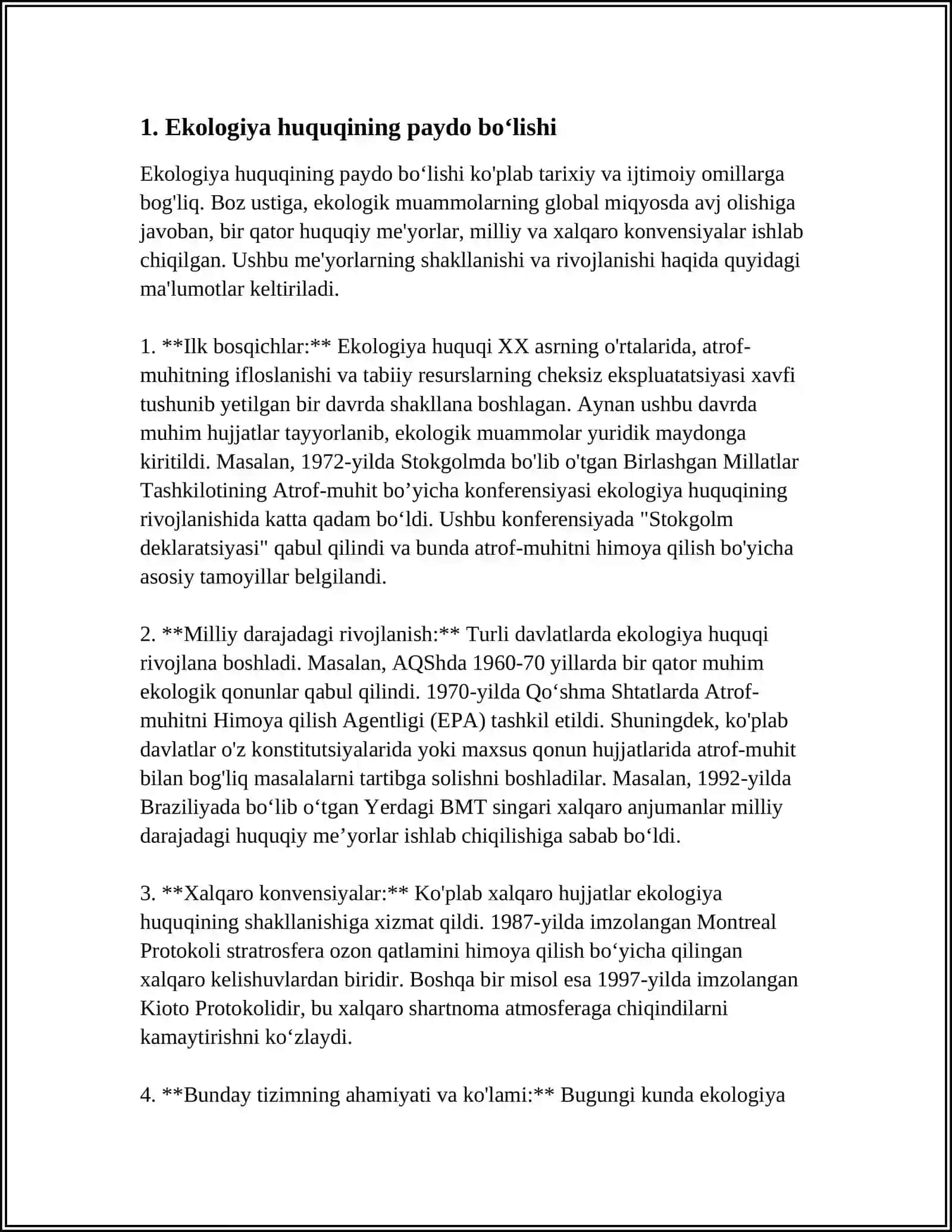 EKOLOGIYA HUQUQI FANINING RIVOJLANISH TARIXI 3