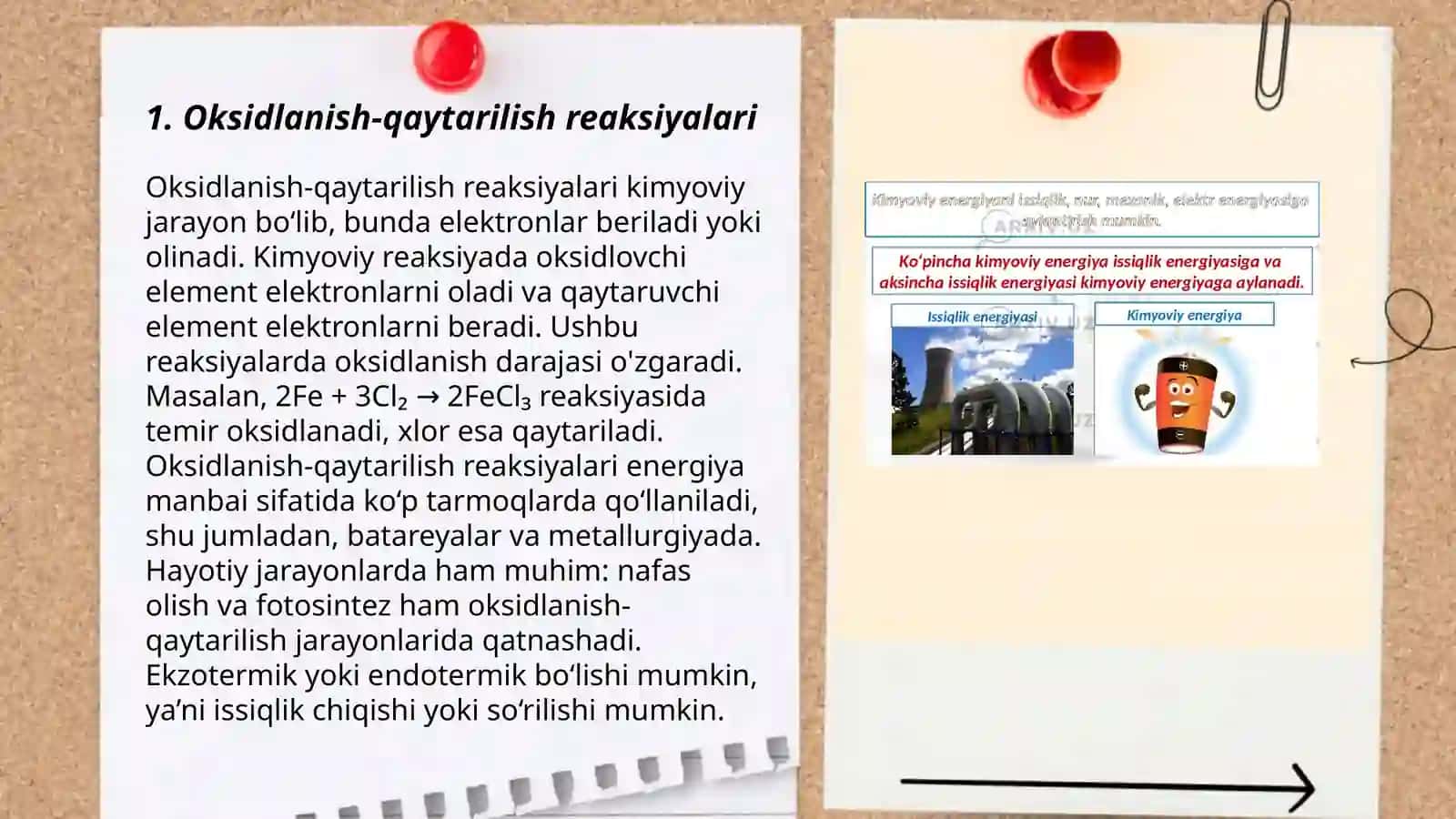 Kimyoviy reaksiya turlari 3