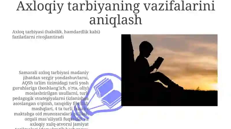 Samarali axloq tarbiyasi usullari 3