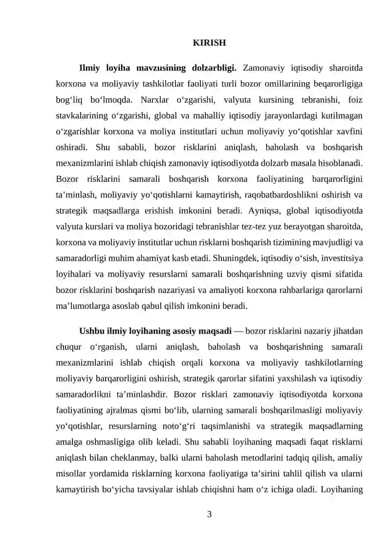 Bozor risklarini boshqarish 3