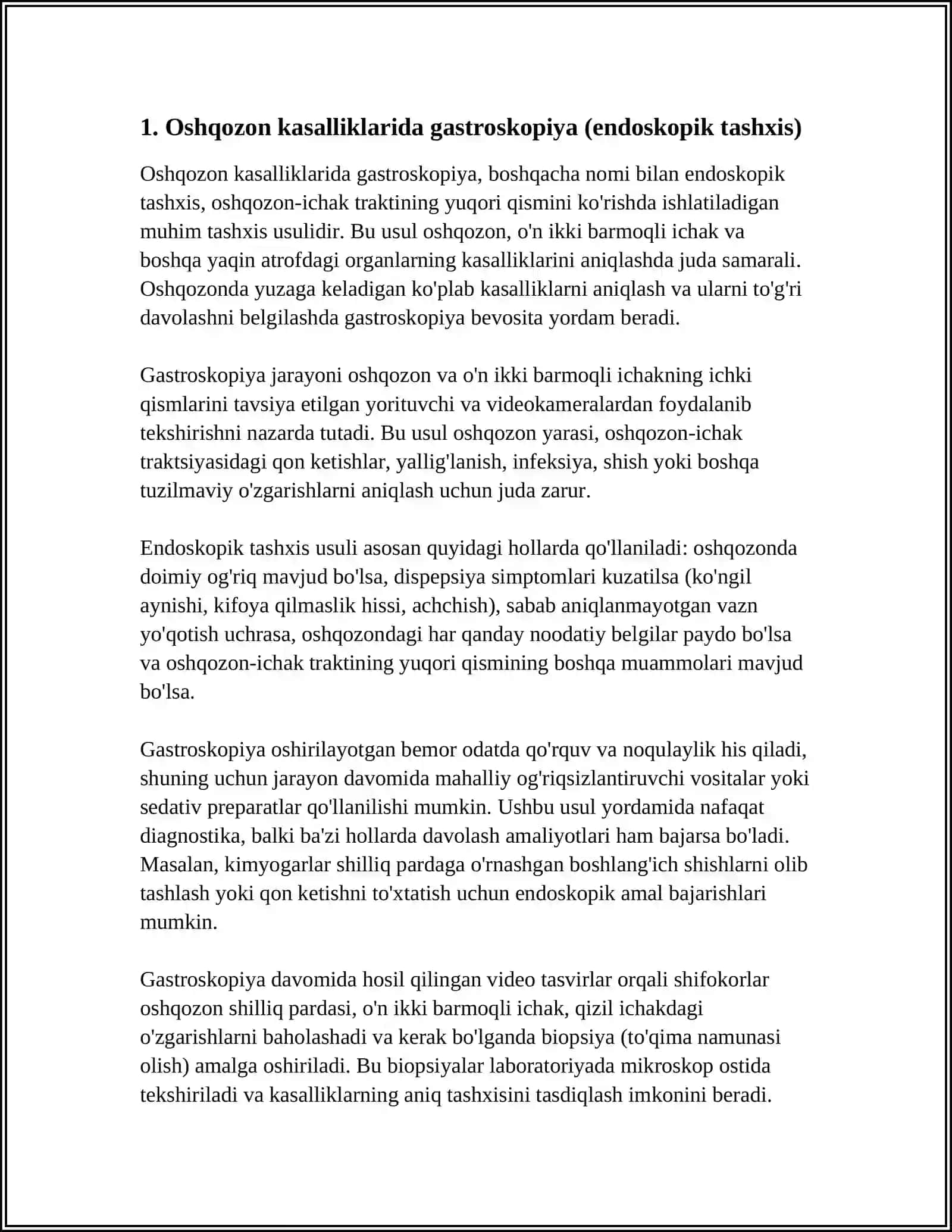 OSHQOZON KASALLIKLARIDA NUR TASHXISHI 3