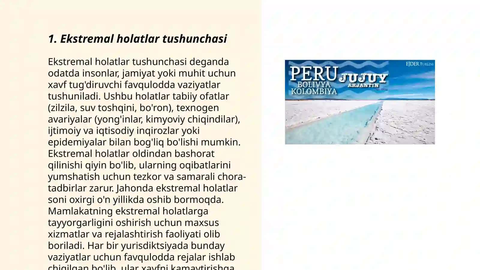 Eksteremal holatlar turlari va tipologiyasi 3