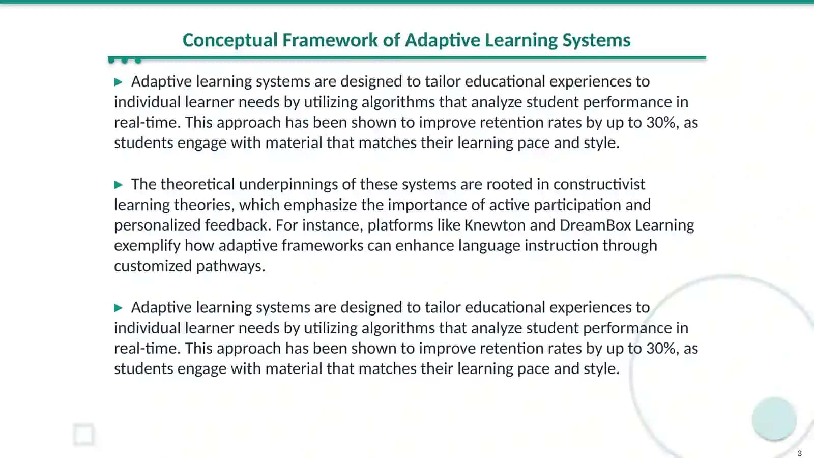 Adaptive learning systems and personalized language instruction(subject-teacjing language methods) 3