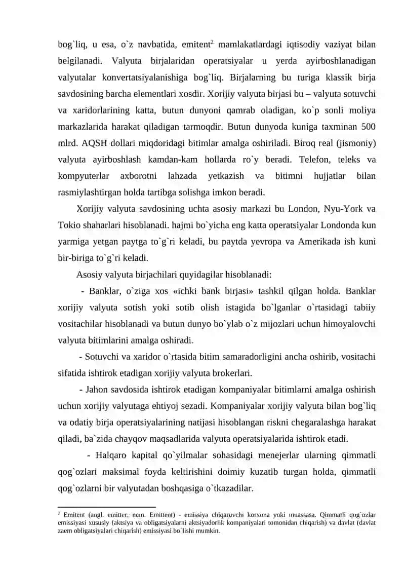 Valyuta birjalari 3