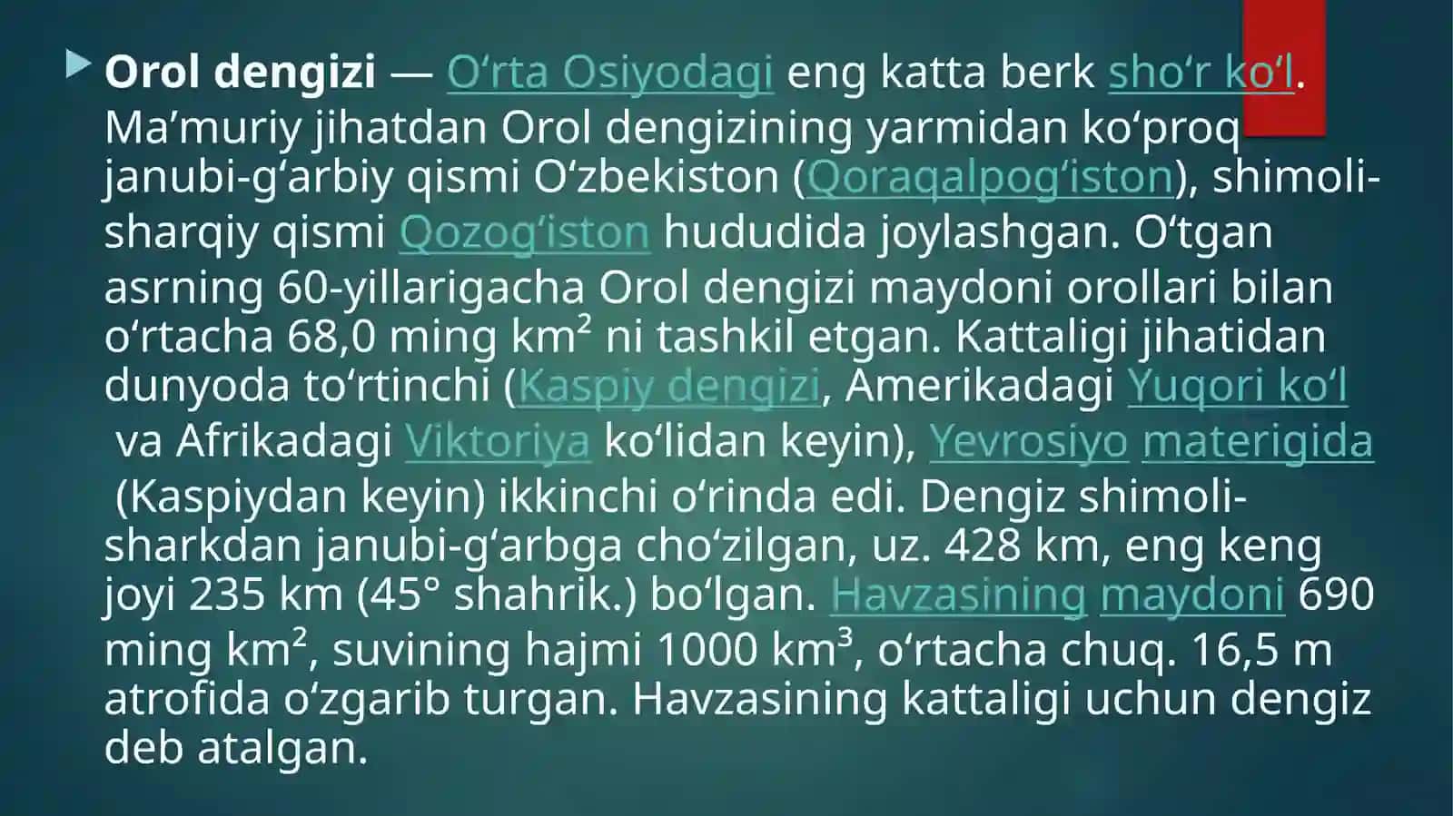 Oroldengizining qurishi oqibatida kelib chiqayotgan ekologik muammolar 3