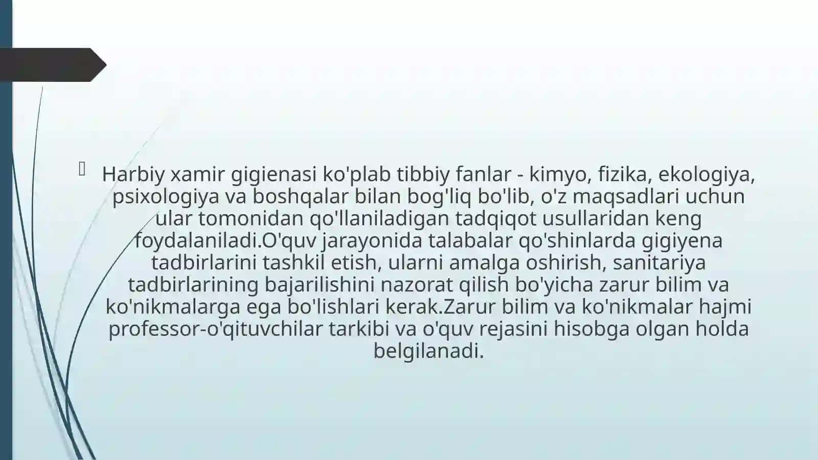 Harbiy qism qòshinlar mehnat gigiyenasi hohlagan kasb egalari 3