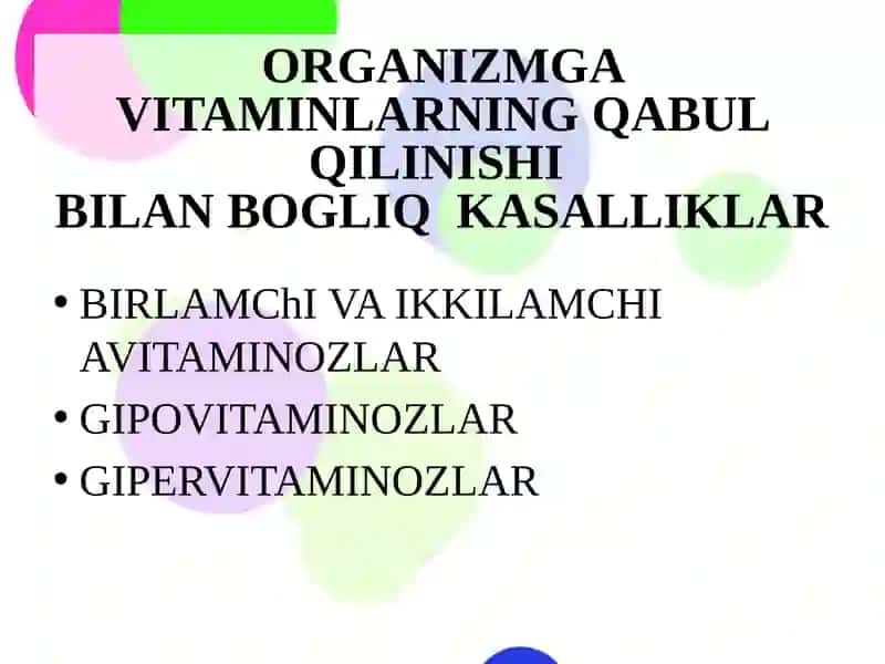 VITAMINLAR NOMENKLATURASI 3
