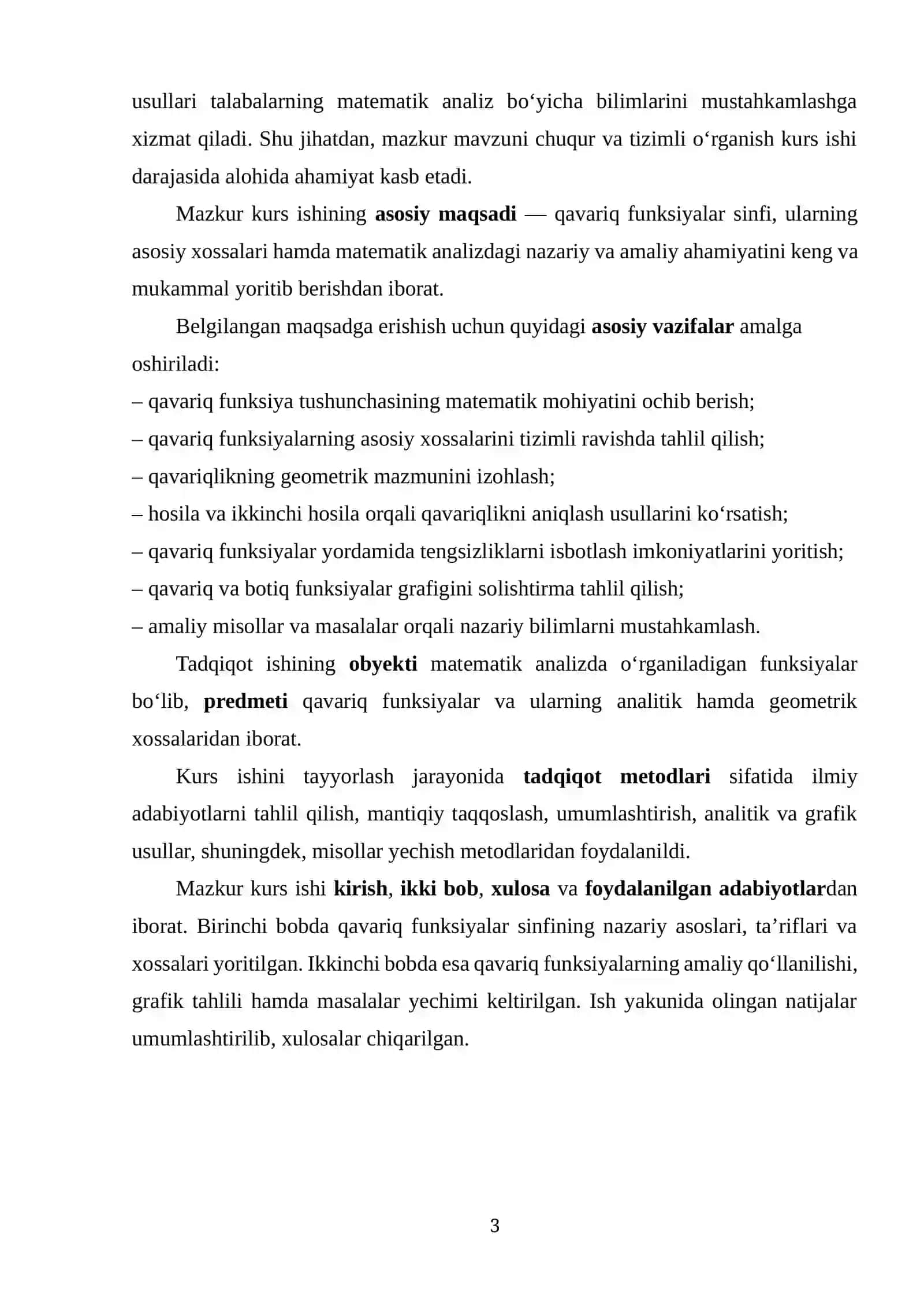 QAVARIQ FUNKSIYALAR SINFI, ULARNING XOSSALARI 3