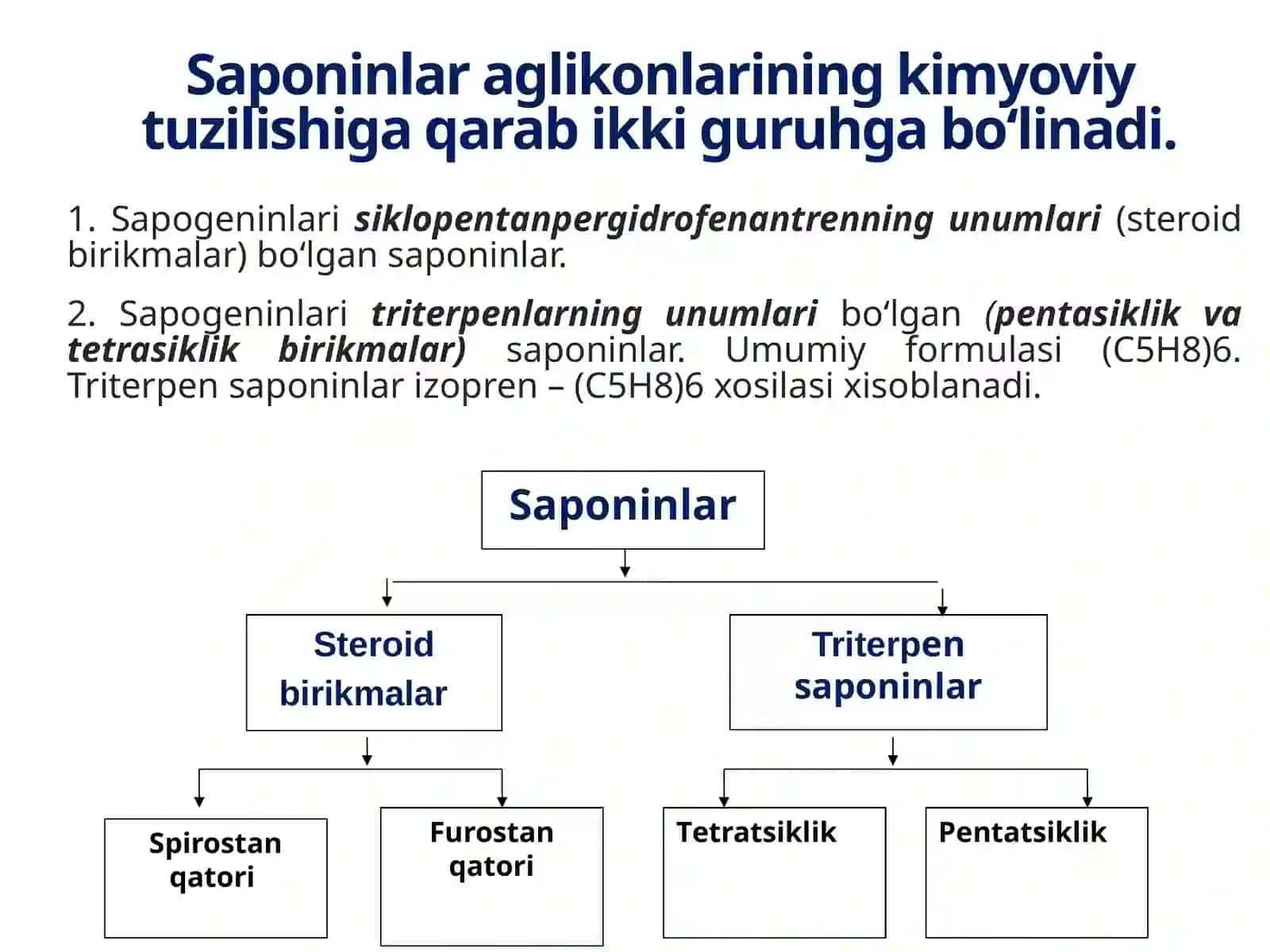 Saponinlar haqida 3