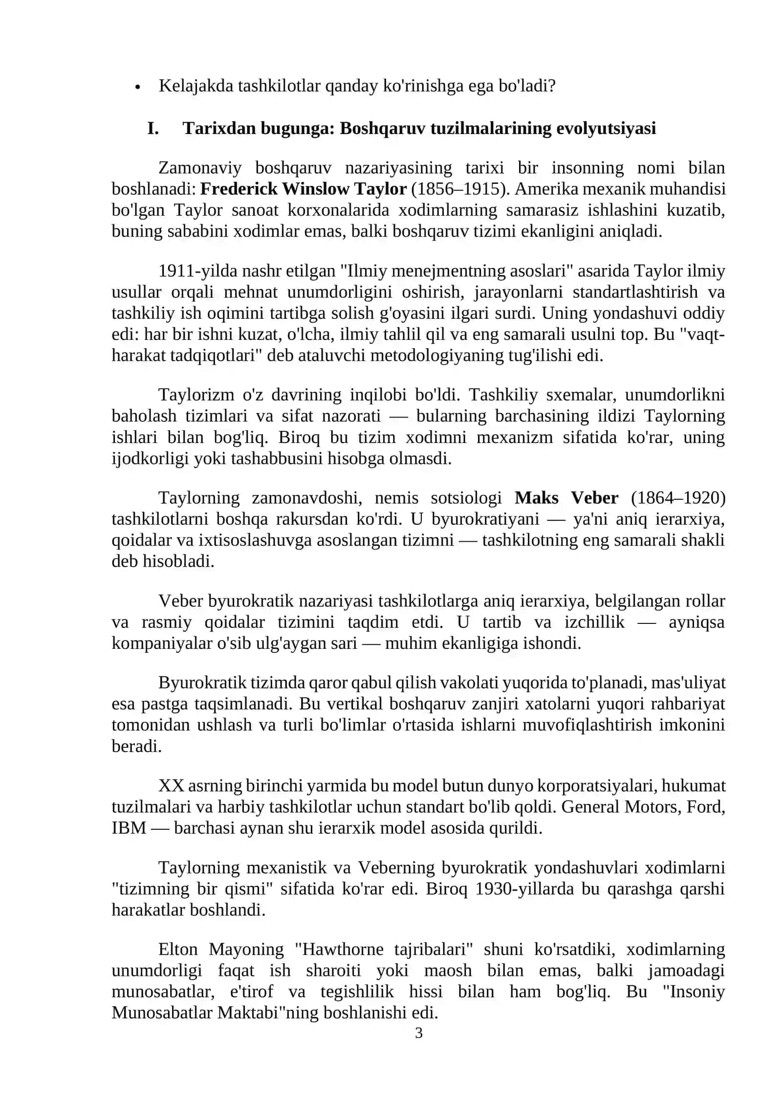 Menejment tuzilmalarining yangi tashkiliy shakllari 3