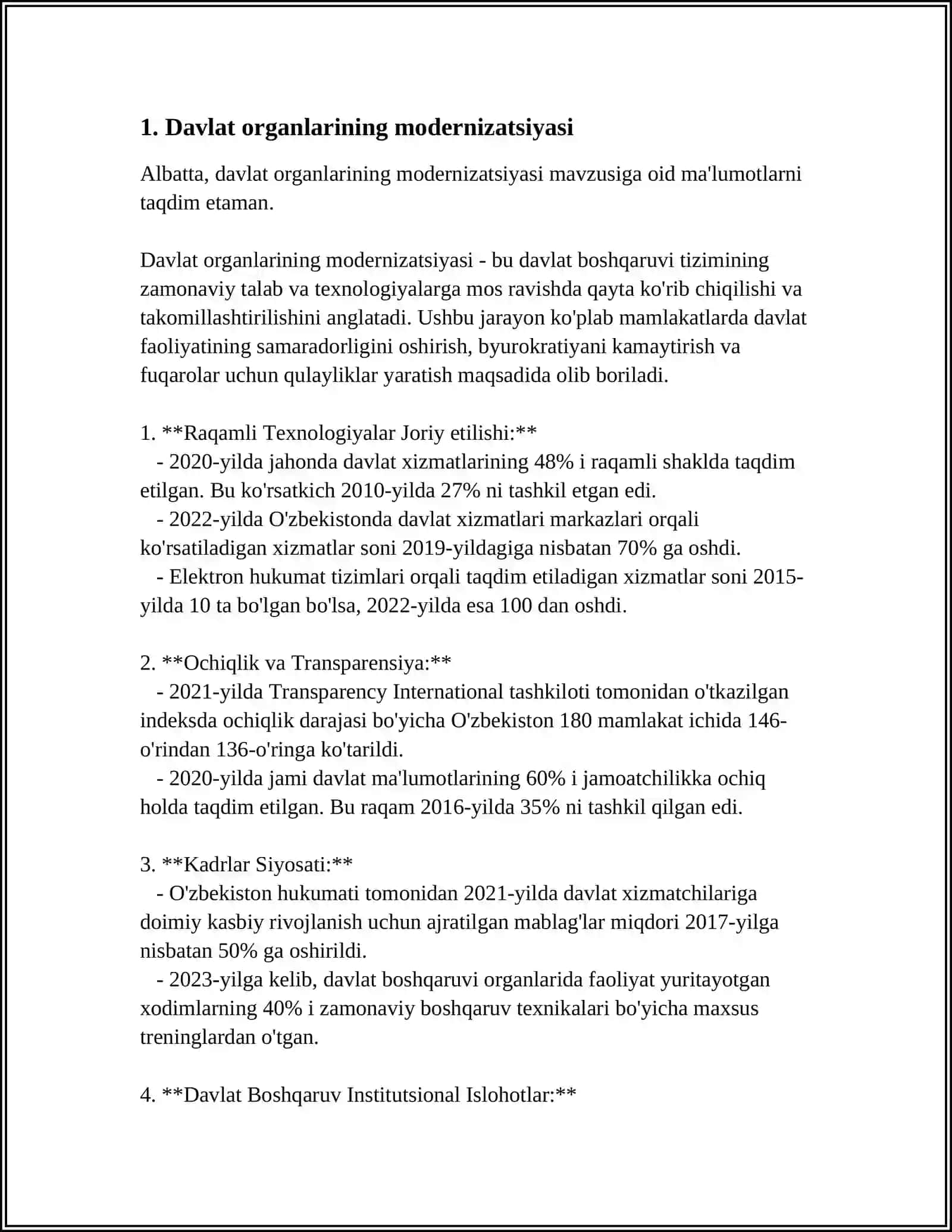 Davlat organlarining modernizatsiyasi 3