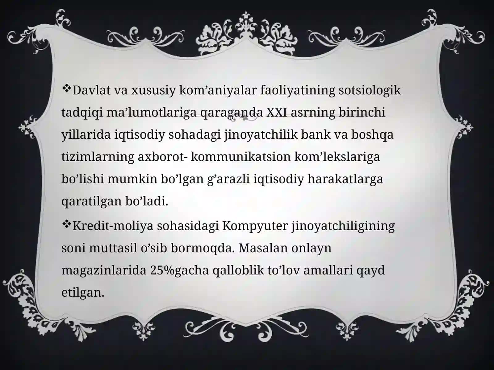 e-biznes tizimini himoya qilish muammolari 3