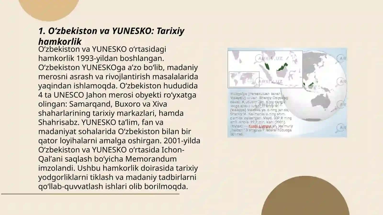 Oʻzbekiston va YUNESKO: Tarixiy hamkorlik 3