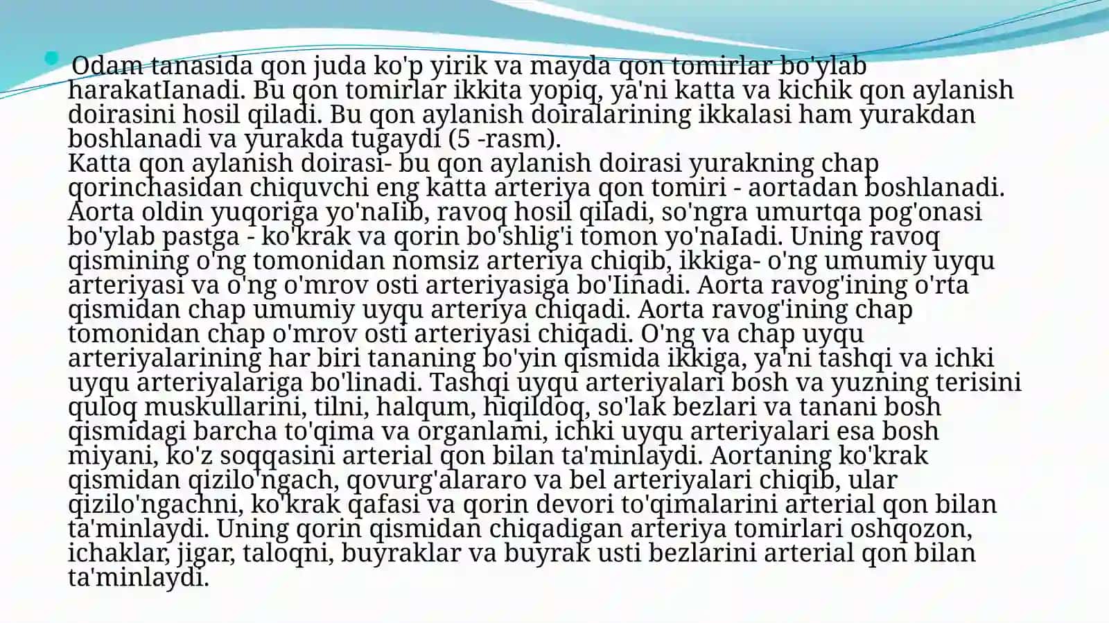 Qonaylanish sistemasining fizika asoslari 3