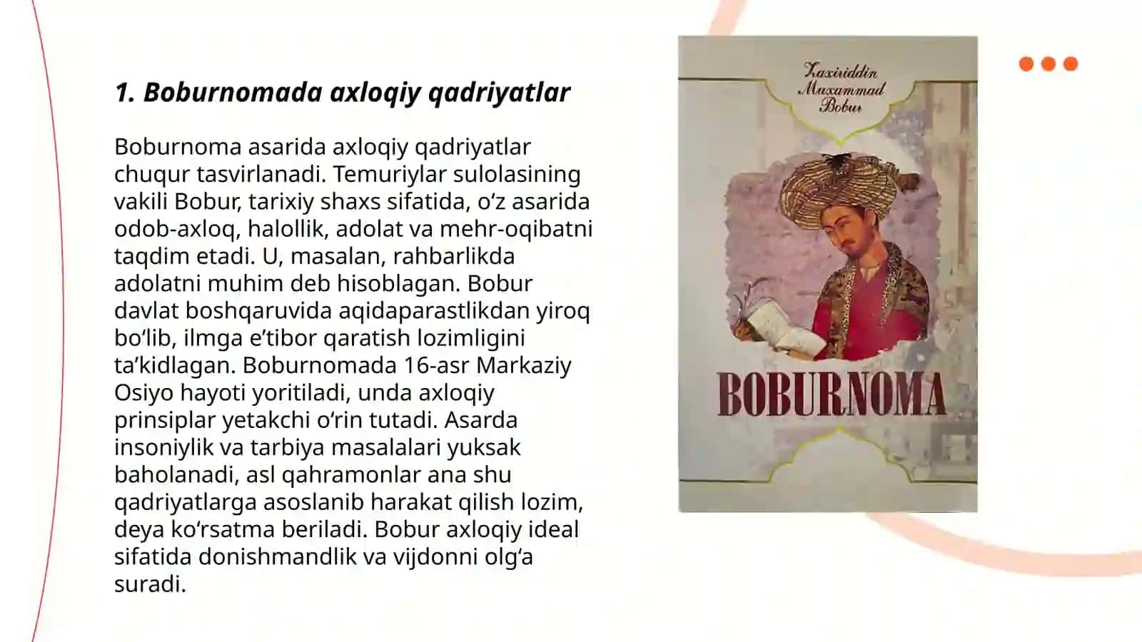 Boburnoma va uning tarbiyaviy ahamiyati 3
